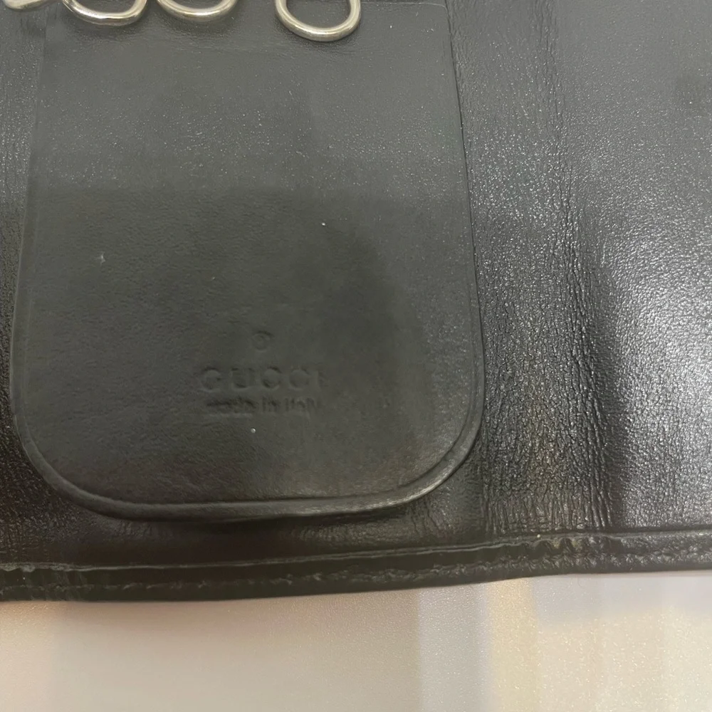 GUCCI key wallet GG canvas and leather inside Authentic used - Picture 6 of 8